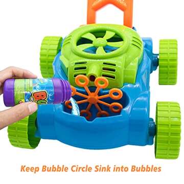 Fun Lydaz Bubble Lawn Mower Toy for Toddlers 1-3 Years