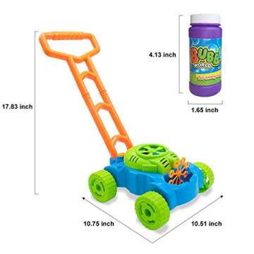 Fun Lydaz Bubble Lawn Mower Toy for Toddlers 1-3 Years