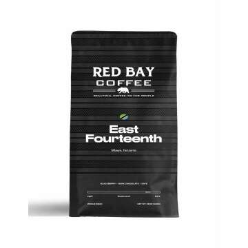 Red Bay Coffee East Fourteenth Tanzanian Coffee Beans - Whole Bean Coffee Dark Roast - Fresh Coffee Whole Bean - Single Origin Coffee Beans - 12oz Resealable Pouch of Specialty Coffee Beans