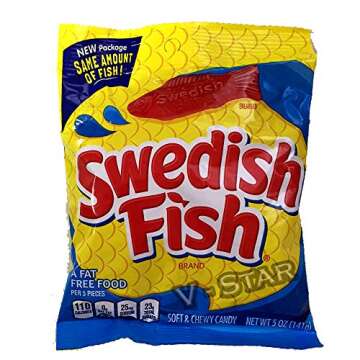 Swedish Fish Soft & Chewy Candy (Original, 5-Ounce Bag)