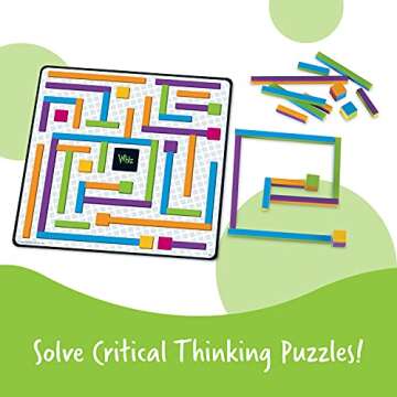 Learning Resources iTrax Critical Thinking Game - 69 Pieces, Ages 6+ Brainteaser Games for Kids, Develops Critical Thinking Skills, Board Games