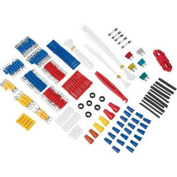 Performance Tool W5207 285 Piece Multi-Use Electrical Repair Kit, Black