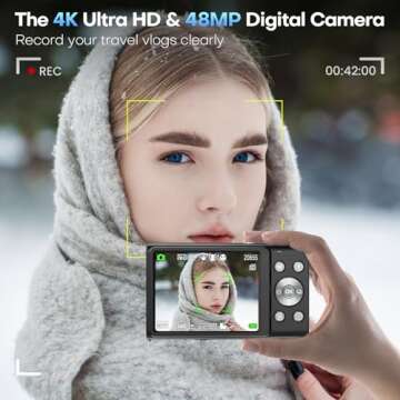 Auto-Focus UHD 4K Vlogging Camera - Perfect for Creators