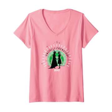 Womens Wicked Unlikely Friendships V-Neck T-Shirt