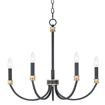 Maxim Charlton-5 Light Chandelier-26 Inches Wide by 22 inches high -Traditional Installation