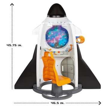 Little Tikes Adventure Rocket Realistic Space Astronaut Pretend Role Play for Kids, Boys, Girls, 2-6 Years Old, 40 x 18 x 18 inches