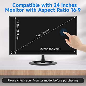 Screen Protector for 24 Inch Monitors - Anti Glare