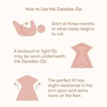 SleepingBaby Zipadee-Zip Transition Swaddle - Cozy Baby Swaddling Blanket with Zipper Convenience - Roomy Baby Wearable Blanket for Easy Diaper Changes - Digging You, X-Large (2T-3T)