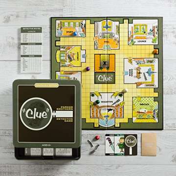 WS Game Company Clue Nostalgia Edition Board Game in Collectible Tin