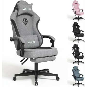 Ergonomic SITMOD Gaming Chairs for Adults with Adjustable Footrest