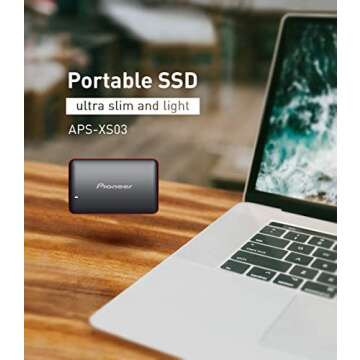 Pioneer 3D NAND External SSD(240 GB)-Portable Solid State Drive USB 3.1 Gen 1 (APS-XS03-240)