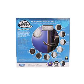 Uncle Milton Moon in My Room - 12 Light-Up Lunar Phases, Remote Control or Automatic, STEM Toy, Great Gift for Boys & Girls Ages 6+