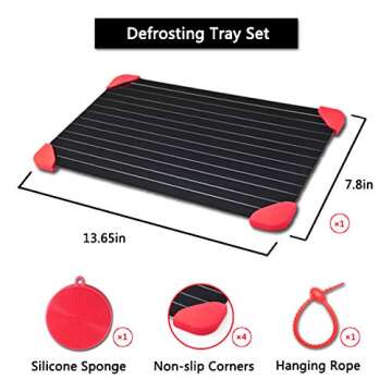 Rapid Defrosting Tray - Safe Thawing for Frozen Meat