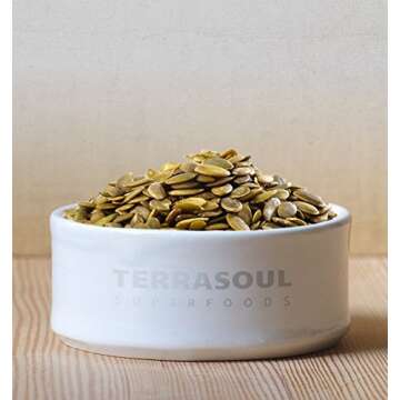 Terrasoul Superfoods Organic Pumpkin Seeds, 2 Lbs - Premium Quality, Shelled, Raw, Unsalted