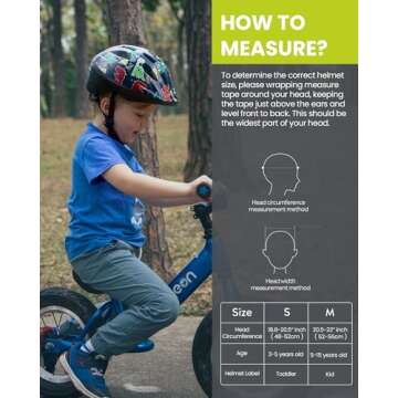 OutdoorMaster Toddler Kids Bike Helmet - Multi-Sport 2 Sizes Adjustable Safety Helmet for Children (Age 3-11), 14 Vents for Kids Skating Cycling Scooter - Dino Volcanoland,S