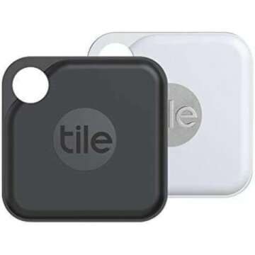 Tile Pro 2020 2-Pack - Best Bluetooth Trackers for Easy Item Locating