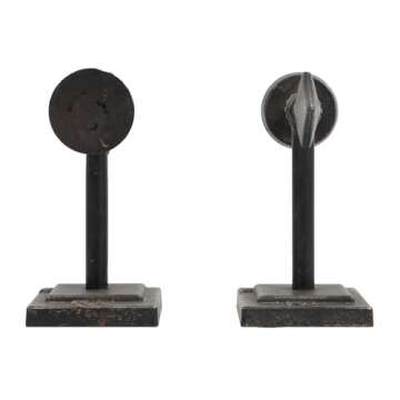 Bronze Arrow Shaped Cast Iron Bookends by Creative Co-Op