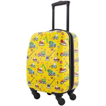 Travelers Club 5 Piece Kids' Luggage Set, Cars