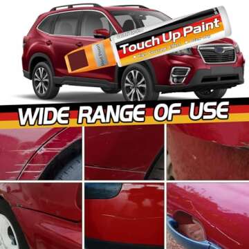 Touch Up Paint for Cars, Car Paint Scratch Repair, Two-In-One Car Touch Up Paint Fill Paint Pen, Quick & Easy Solution to Repair Minor Automotive Scratches 0.8 fl oz (Red Pearl)