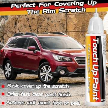 Touch Up Paint for Cars, Car Paint Scratch Repair, Two-In-One Car Touch Up Paint Fill Paint Pen, Quick & Easy Solution to Repair Minor Automotive Scratches 0.8 fl oz (Red Pearl)