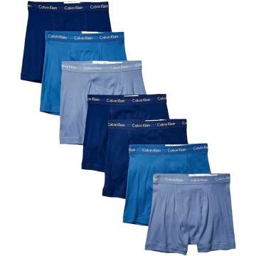 Calvin Klein Men's Cotton Classics 7-pack Boxer Briefs for Ultimate Comfort