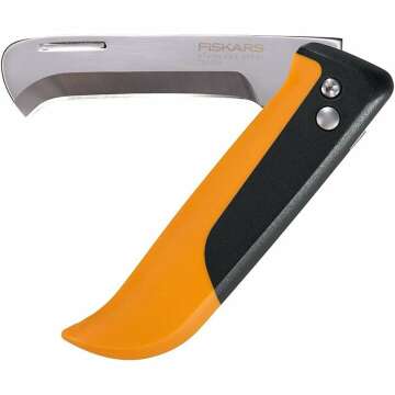 Fiskars Foldable Knife - Ergonomic Gardening Tool