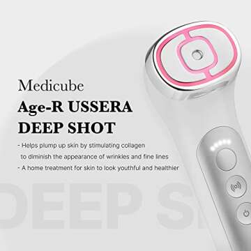 Medicube Age-R USSERA Facial Treatment Device - at-Home Skin Care Device for Collagen Stimulation Wrinkle Reduction, and Youthful Complexion - Korean Skin Care