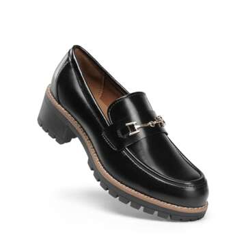 DREAM PAIRS Women's Chunky Loafers - Stylish & Comfortable