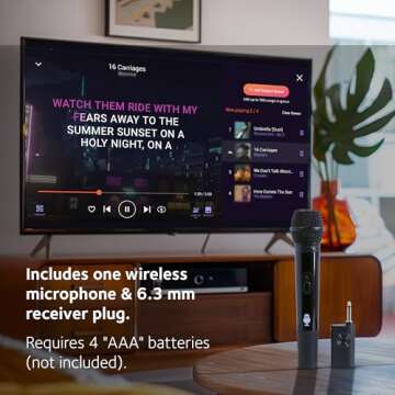 Wireless Microphone - Unidirectional Mic for Singing