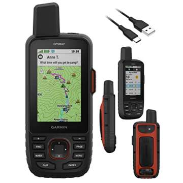 Wearable4U - Garmin GPSMAP 67i Rugged GPS Hiking Premium Handheld, 3in Display with Power Pack Bundle