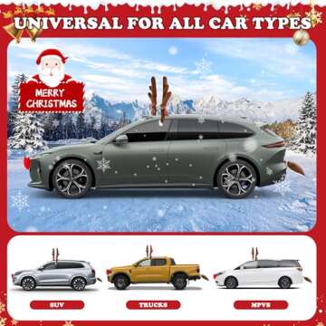 Reindeer Antlers Car Kit for Holiday Cheer