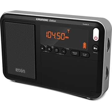 Eton Grundig Edition Traveler Longwave/Shortwave Radio with Audio Tuning Storage