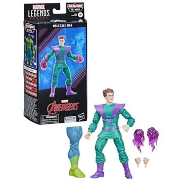 Marvel Legends Series: Molecule Man Classic Comic Collectible 6 Inch Action Figure, 4+ Years