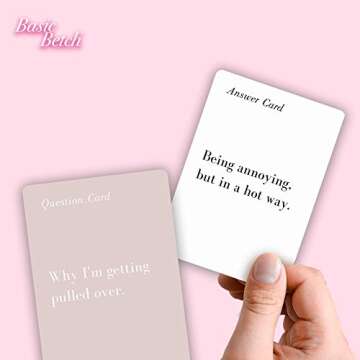 Fitz Games: Basic Betch, A Party Game for Basic Betchs, Perfect for a Girls Night Card Game, Bachelorette Party Games, 350 Bubbly Cards