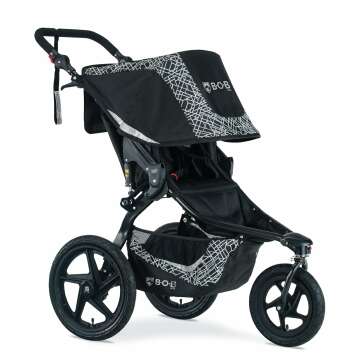 BOB Gear Revolution Flex 3.0 Jogging Stroller - Lunar with Ultra Reflective Accents