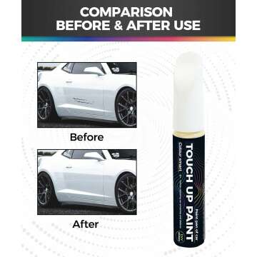 Touch Up Paint Pen,Touch Up Paint for Cars,Car Accessories Car Touch Up Paint, Automotive Paint Pen Scratch Repair,Car Remover Scratch Paint Pen,Car Paint Pen for Erase Car Scratches (White)