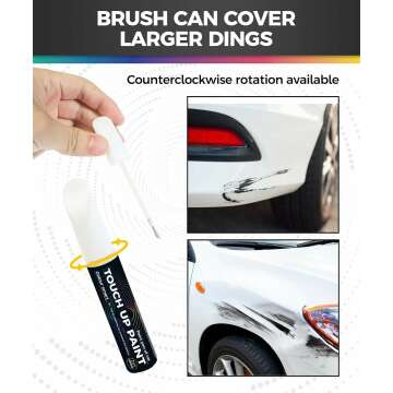 Touch Up Paint Pen,Touch Up Paint for Cars,Car Accessories Car Touch Up Paint, Automotive Paint Pen Scratch Repair,Car Remover Scratch Paint Pen,Car Paint Pen for Erase Car Scratches (White)