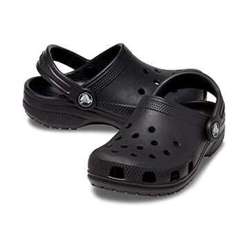 Buy Crocs Kids' Classic Clog in Black - Size 4