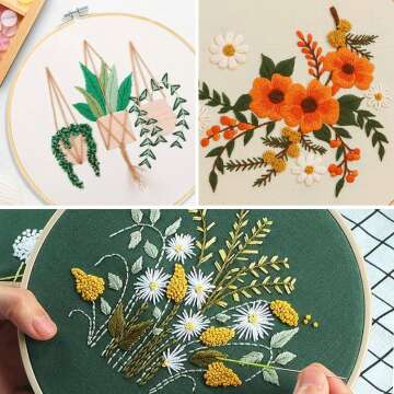 Santune 3 Sets Embroidery Kit