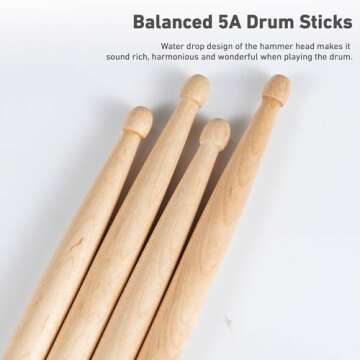 Drum sticks 5A Maple Drumsticks 1 Pair