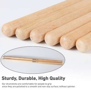 Drum sticks 5A Maple Drumsticks 1 Pair