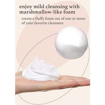 NOONI Facial Cleansing Tool - Marshmallow Whip Maker | Gentle Deep Cleanser For Skincare, Rich Foam Maker For Face Wash, Easy to Use, 1 Count