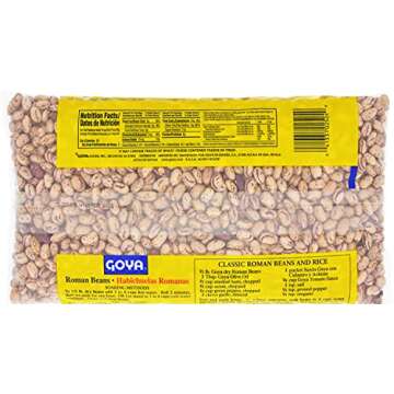 Goya Foods Roman Beans, Dry, 4 Lb Bag