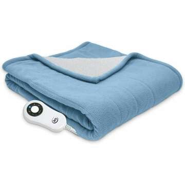 Serta Sherpa Electric Throw Blanket