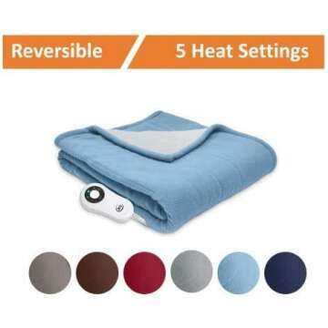 Serta Sherpa Electric Throw Blanket