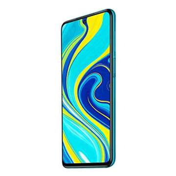 Xiaomi Redmi Note 9S (64GB,4GB) 6.67", 48MP Camera, 18W Fast Charge, 5020mAh Battery, Dual SIM GSM Unlocked 4G LTE (T-Mobile, AT&T, Metro, Cricket) International Model (Aurora Blue, SD + Case Bundle)