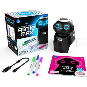 Educational Insights Artie Max the Coding & Drawing Robot, STEM Toy, Gift for Boys & Girls, Ages 8+