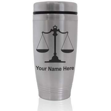 SkunkWerkz Commuter Mug with Personalized Law Scale