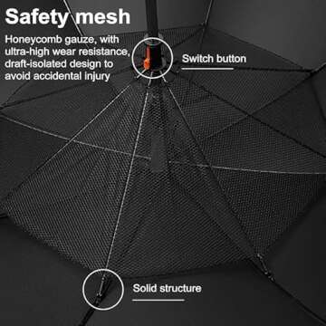 3-in-1 UV Protection Umbrella with Fan & Mist