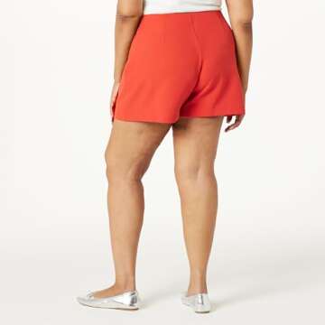 Kamila A-line Mini Skort in Lava Red for Women